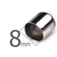 Kaplík biuterní hladký Platina otvor 8 mm-KAPL020-6