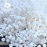 Preciosa dvoukrátky 2CUT 11/0 1,9 mm Bílá 46102 20 g