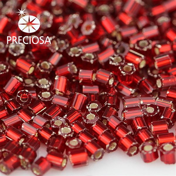 Preciosa dvoukrtky 2CUT 11/0 1,9 mm erven 97090 20 g