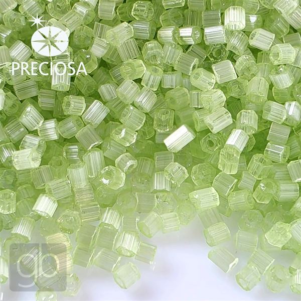 Preciosa dvoukrtky 2CUT 11/0 1,9 mm Zelen 05154 50 g