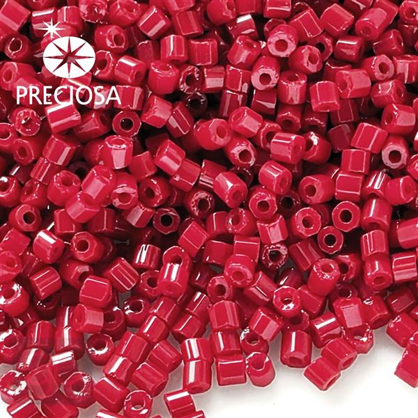 Preciosa dvoukrtky 2CUT 12/0 1,7 mm erven 93190 20 g