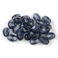 Broušené korálky Olivy 6x4 mm Modrá Montana (30330-00000) 30ks