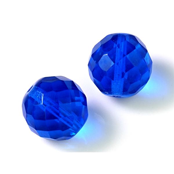 Broušené kuličky 16 mm Modrá Tmavá (30100) 2ks