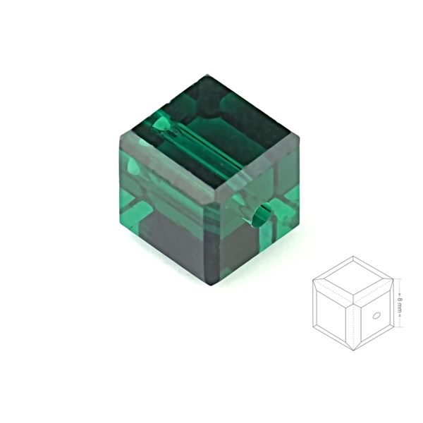 Kosti�ky brou�en� 8 mm Zelen� BRKO8018