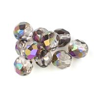 KULIKY brouené 8 mm irá s pokovem (00030-28701) 10 ks