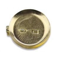 Broový mstek s plíkem 19mm Zlatá BROZ0014 K1904