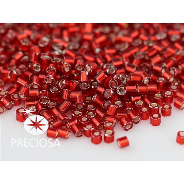 Ty�inky Preciosa Bugles 2 mm �erven� (97070) 20g