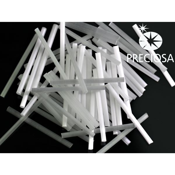 Ty�inky Preciosa Bugles 25 mm B�l� (05051) 20 g