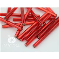 Tyinky Preciosa Bugles 30 mm ervená (97070) 20g