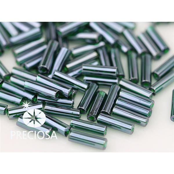 Ty�inky Preciosa Bugles 7 mm Zelen� (56620) 20g