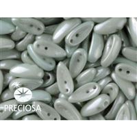 PRECIOSA Chilli Korálky 4x11 mm 15 ks Zelená (02010-14457) 