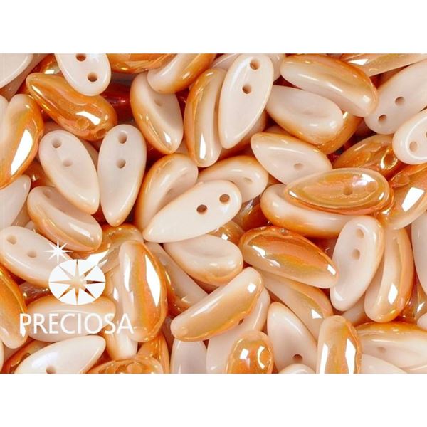 PRECIOSA Chilli 4x11 mm 15 ks B�l�-bronz (02010-29121) CHIL056