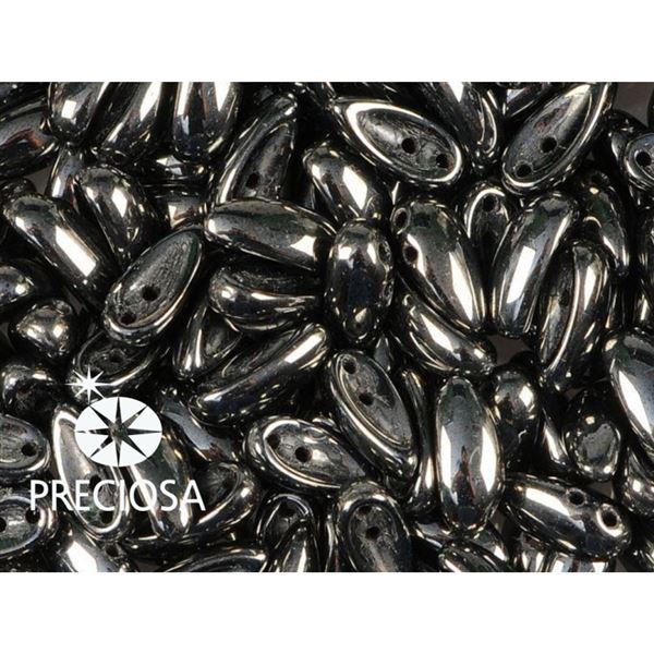 PRECIOSA Chilli 4x11 mm 15 ks Hematit (23980-28701) CHIL105
