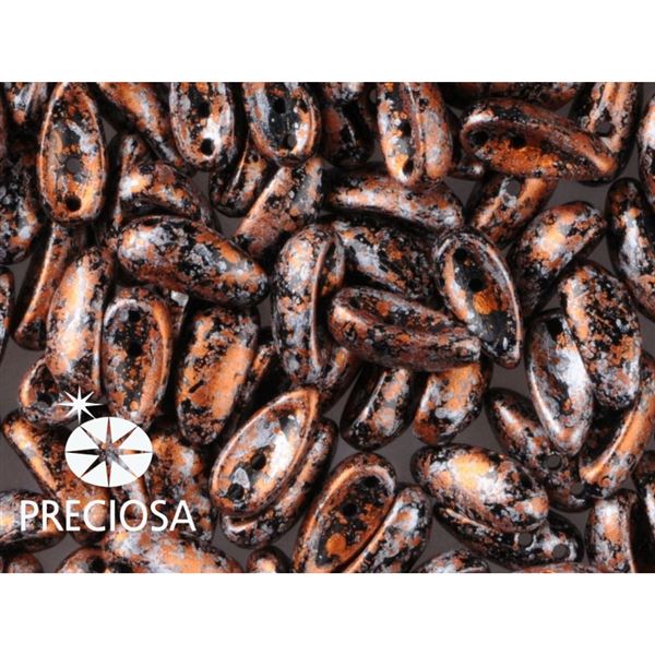 PRECIOSA Chilli 4x11 mm 15 ks �ern�+bronz (23980-45703) CHIL110