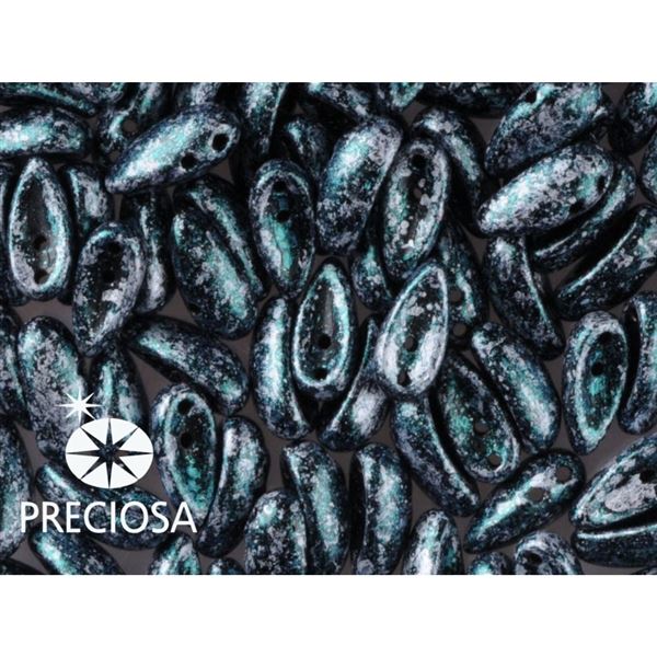 PRECIOSA Chilli 4x11 mm 15 ks ern+zelen (23980-45707) CHIL111