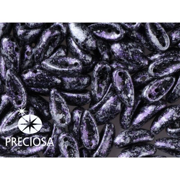 PRECIOSA Chilli 4x11 mm 15 ks �ern�+fialov� (23980-45710) CHIL114