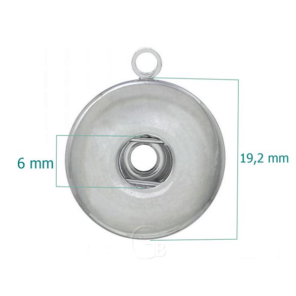 P��v�sek z�klad BUTTON bi�uterie Platina