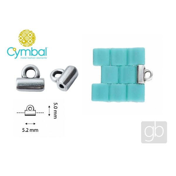 CYMBAL SOROS TILA BEADS Koncovka Starost��bro