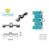 CYMBAL SOROS III TILA BEADS Koncovka Starostíbro