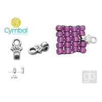 CYMBAL PILOS 8/0 BEADS Koncovka Stíbrná