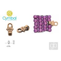 CYMBAL PILOS 8/0 BEADS Koncovka Zlatorová