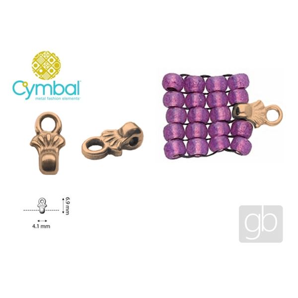 CYMBAL PILOS 8/0 BEADS Koncovka Zlatorov