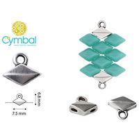 CYMBAL KOMIA-GEMDUO BEAD koncovka Starostíbrná