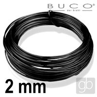 Bižuterní drát BUCO 2 mm 12 m Černá