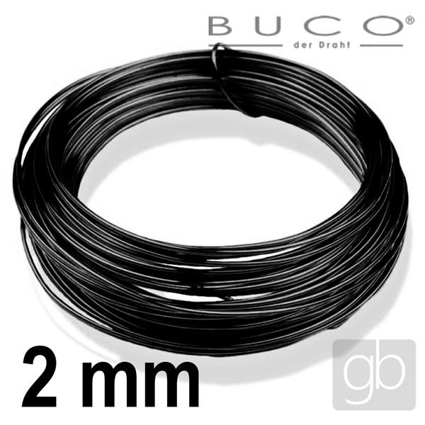 Bižuterní drát BUCO 2 mm 12 m Černá