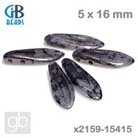 Listek dvoudírkový 5 x 16 mm Fialová x2159-15415 5 ks