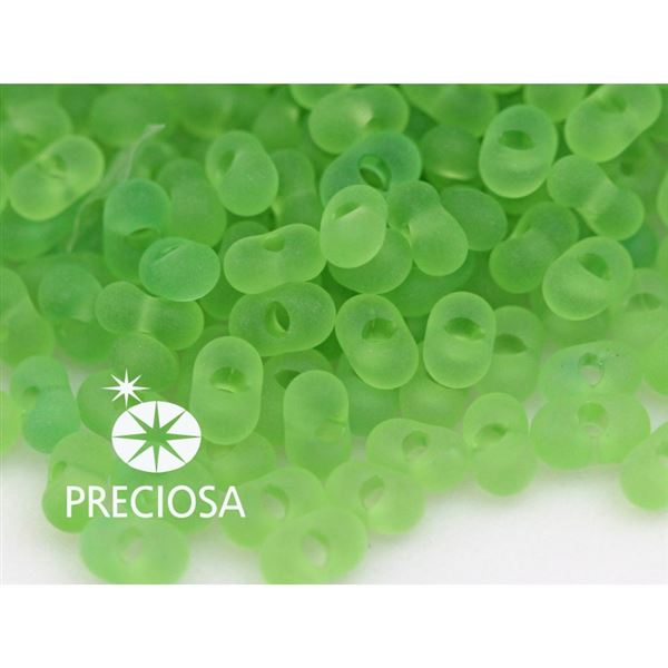 Kor�lky Rokajl Preciosa Farfalle MATT 2x4 mm -10gZelen� FF751