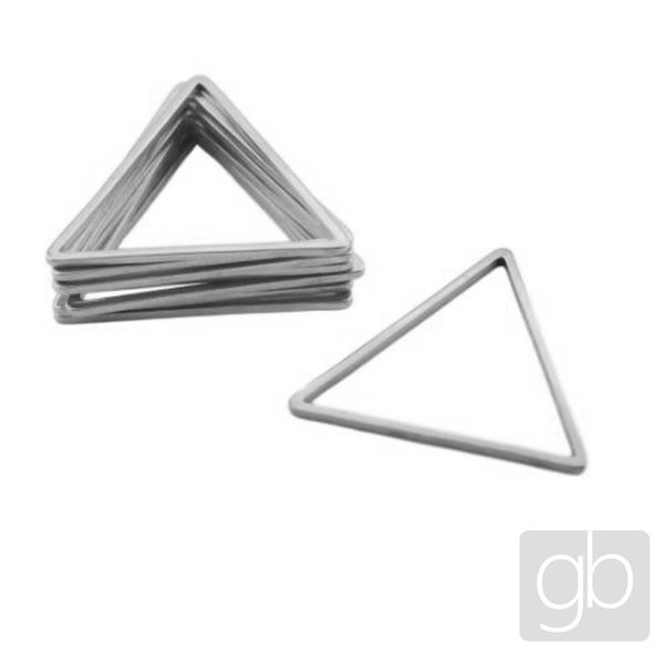 Filigrán trojúhelník 24 x 24 x 24 mm Stříbrná 1 ks