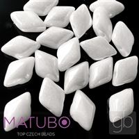GEMDUO Matubo 8 x 5 mm Bílá listr 03000-14400