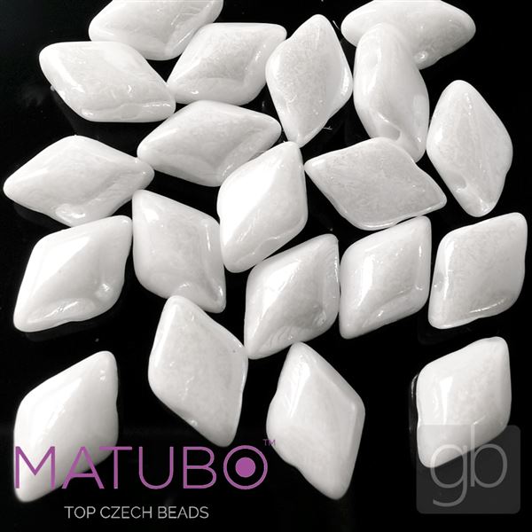 GEMDUO Matubo 8 x 5 mm Bílá listr 03000-14400