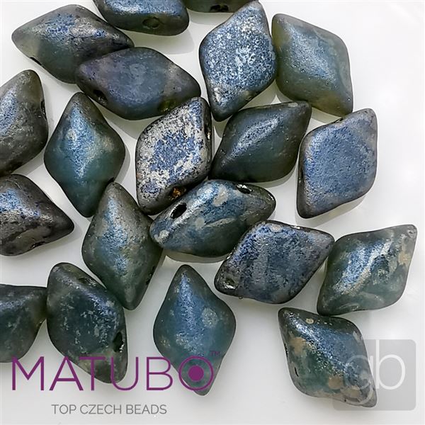 GEMDUO Matubo 8 x 5 mm Modr� MRB30060