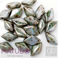 GEMDUO Matubo 8 x 5 mm edý mramor 02010-65431