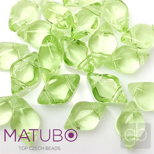 GEMDUO Matubo 8 x 5 mm Zelená 50400-00000