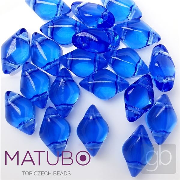 GEMDUO Matubo 8 x 5 mm Modr 30060