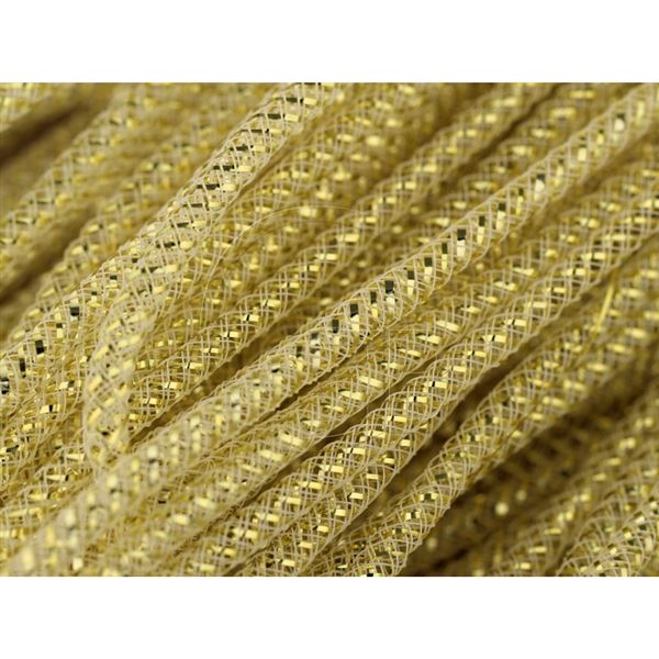 Pru�n� n�vlekov� s�ka MESH TUBING 4 mm Zlat� K1419