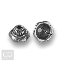 Kaplík biuterní zdobený 8 x 4,5 mm Starostíbro