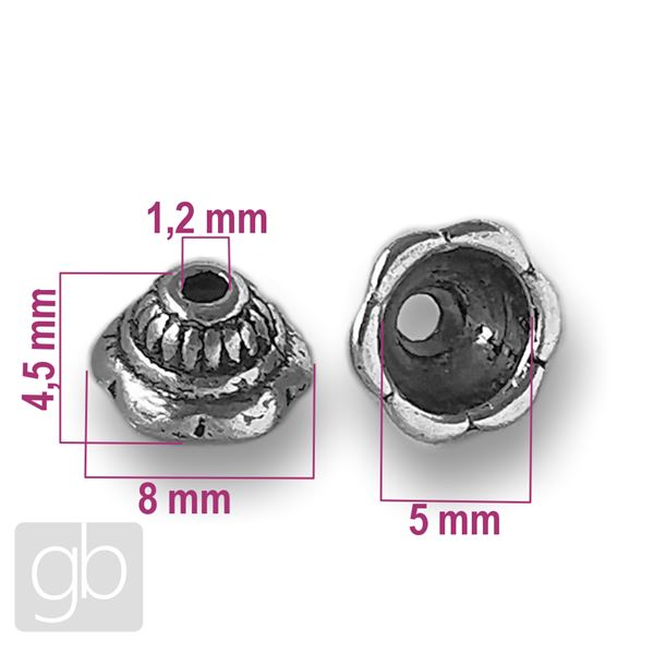 Kaplk biutern zdoben 8 x 4,5 mm Starostbro