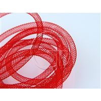 Pruná návleková síka MESH TUBING 4 mm ervená K209