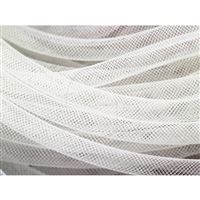 Pruná návleková síka MESH TUBING 10 mm Bílá K218