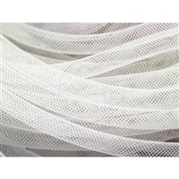 Pruná návleková síka MESH TUBING 10 mm Bílá K218