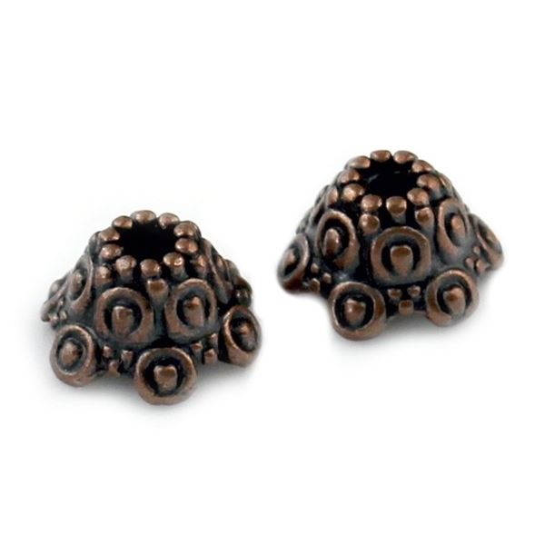 Kapl�k bi�utern� zdoben� 10x5 mm-Starom��-K2261