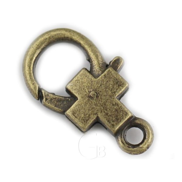 Karabinka ozdobn� bi�utern� zap�n�n� 29 x 17 mm