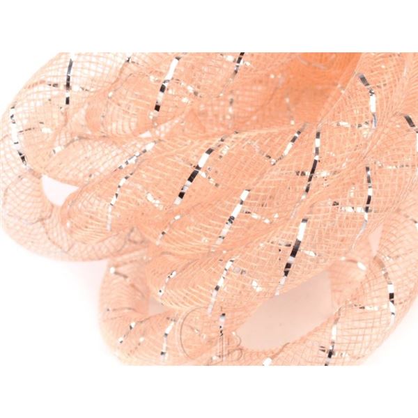 Pru�n� n�vlekov� s�ka MESH TUBING 8 mm Lososov� K2435