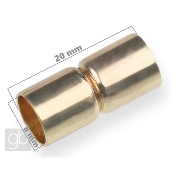 Magnetick zapnn 20x9 mm (otvor 8 mm) zlat