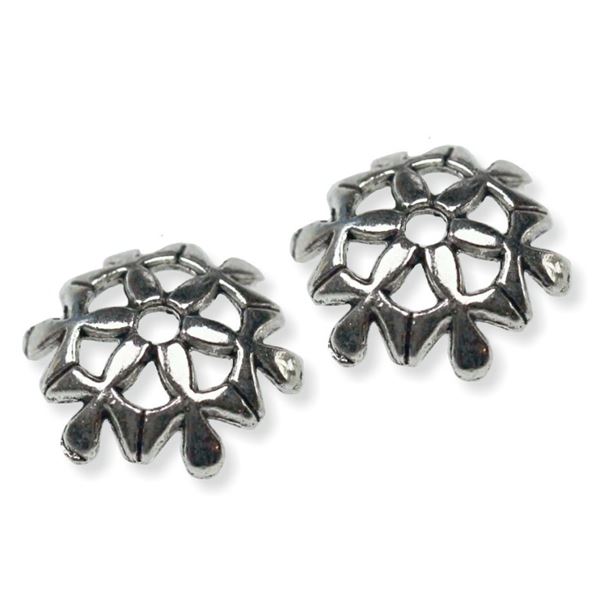 Kapl�k bi�utern� zdoben� 11x3 mm-Platina-K973