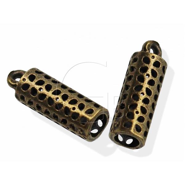 Kapl�k zdoben� 17x7 mm -Staromosaz-K988